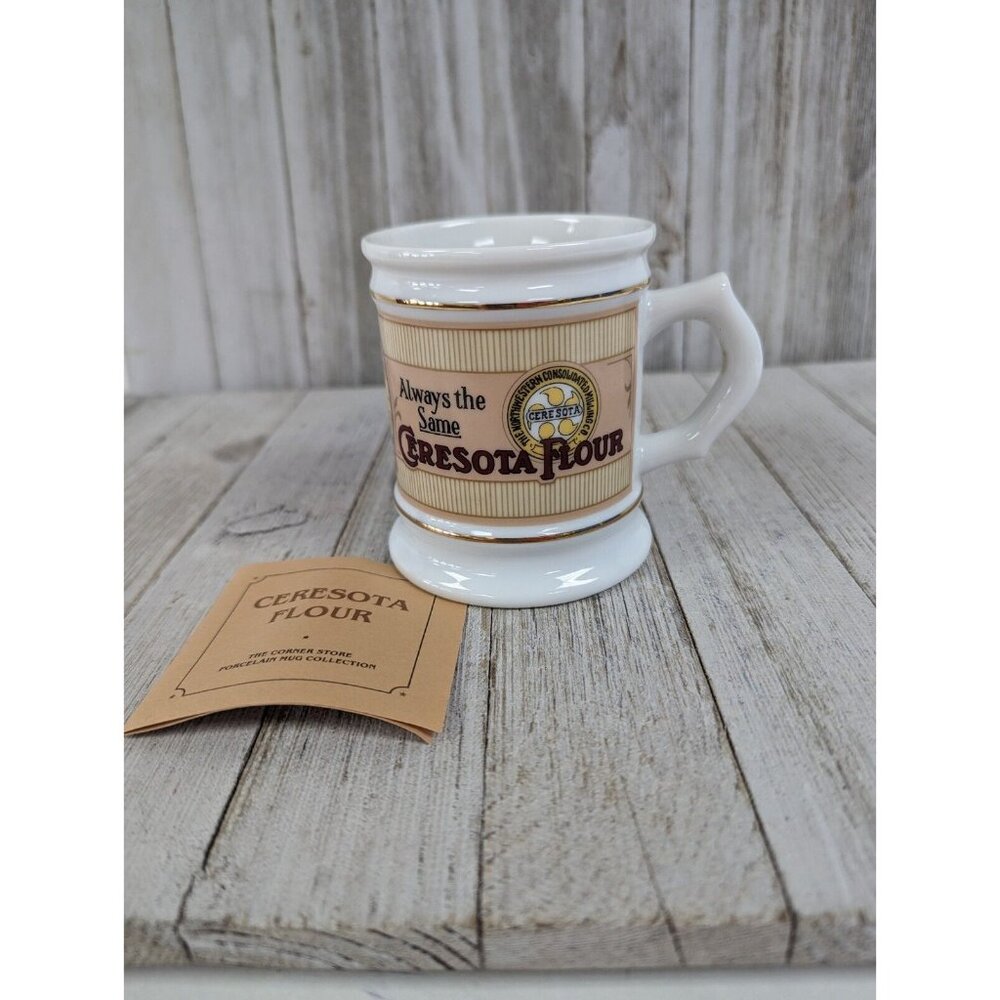 The Corner Store Porcelain Mug Collection Ceresota Flour Franklin